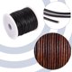 thumbnail image 4 of Cordón de cuero de vaca auténtico negro redondo de 50 yardas para hacer joyas, cordón de cuero auténtico de 1,5 mm, cordón trenzado, tira de hilo., 4 of 8