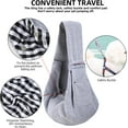thumbnail image 4 of Dog Carrier Sling - Reversible Puppy Carrier Purse with Storage Pocket, Hand-Free Dog Sling Carrier for Carry Small Dogs and Cats, Travel Safety Harness, Dog and Cat Harness (Gray), 4 of 7