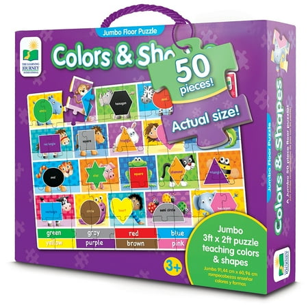Jumbo Shape - The Learning Journey Jumbo Floor Puzzle, Colors and Shapes