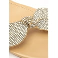 thumbnail image 5 of Schutz Elyda Crystal Mid Light Beige Ankle Strap Open Toe Block Heel Sandals (Light Nude, 6), 5 of 6