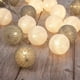 thumbnail image 5 of Guirnalda de 20 bolas LED de color blanco cálido Ø 6 cm, guirnalda de luces de algodón, decoración para habitación de bebé, fiesta, Navidad, boda Adepaton GX-136, 5 of 7