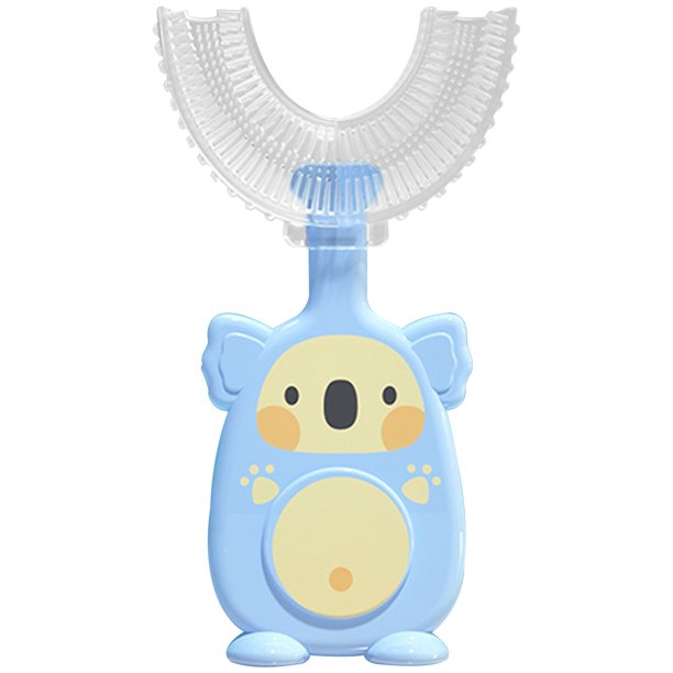 Cepillo De Dientes En Forma De U Para Niños, Cepillo De Dientes En Forma De U De 360 Grados Con Cabeza Suave Cepillo De Dientes De Masaje Blanqueador De Entrenamiento Para Niños De 2 A 6 Años Muyoka Hogar