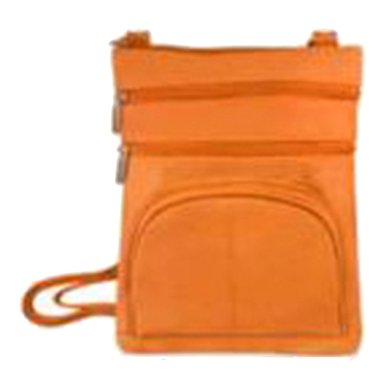 SILVERFEVER Genuine Leather Organizer Handbag Cross Body Shoulder