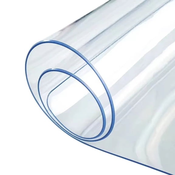 Clear PVC Table Protector Waterproof Transparent Desk Mat 16x16 Inches Antibacterial Heat Resistant Plastic Tablecloth for Dining Tables 1.6mm Thick