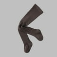 thumbnail image 2 of FAIWAD Girls Cable Knit Leggings Solid Color Stretchy Footed Tights School Uniform Pantyhose Pants, 2 of 6