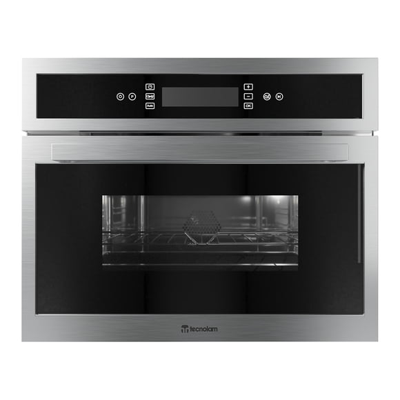 MICROONDAS CON CONVECCIÓN TECNOLAM H45MWCG + GRILL ACERO INOX. 45 CM