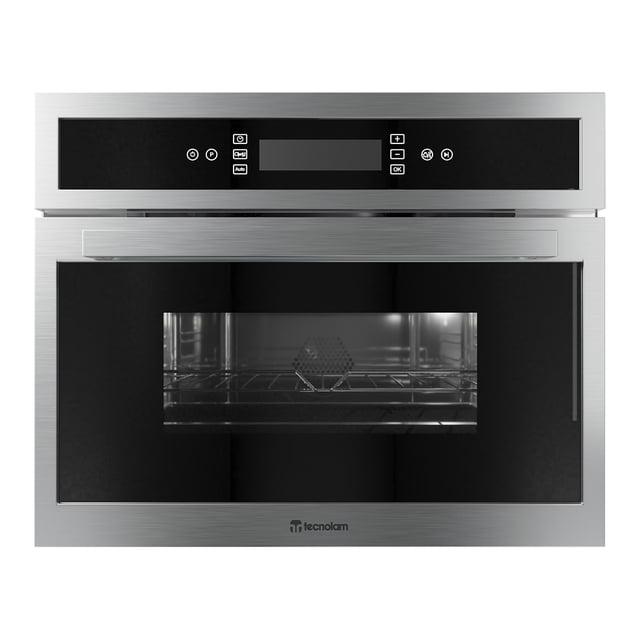MICROONDAS CON CONVECCIÓN TECNOLAM H45MWCG + GRILL ACERO INOX. 45 CM