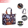 thumbnail image 2 of Darkpurple Daisy Flower Orange Petals Pattern Travel Tote Bags for Women Carry On,Large Weekender Bags for Women Travel,Multi Functional Duffle Bag for Work,Shopping,Sports, 2 of 5