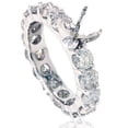 thumbnail image 1 of 4ct HUGE Real Diamond Eternity Ring Setting Mount, 1 of 3