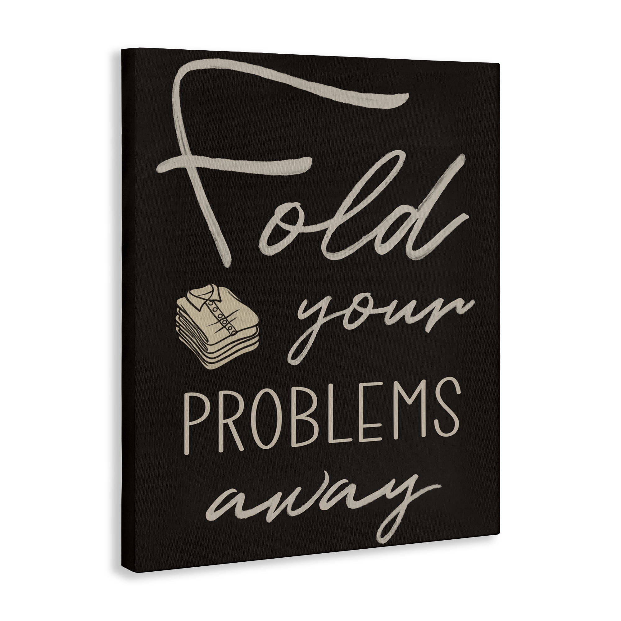 Fold Your Problems Away Canvas Wall Art, design by Marcus Prime
