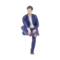 thumbnail image 1 of MERIGLARE 1/64 Diorama Man Figure Micro Layout Ornament Micro Landscape Collection Gift Photo Prop Resin Miniature Character Mini Model Style D, 1 of 6