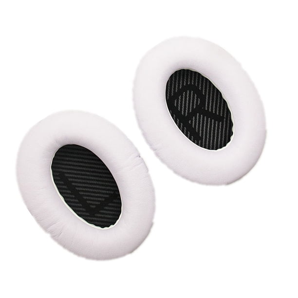 Cateissary Almohadillas para auriculares, almohadillas profesionales, esponja transpirable, reemplazo de auriculares para QC35 QC25, blanco + negro Type3 NO3