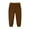 Brown, variant on Lenpel Toddler Girls Boys' Sweatpants Soft Elastic Waist Solid Color Drawstring Casual Trousers Athletic Baby Joggers