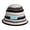 Black blue label, variant on Plush Knitted Fisherman Hat Unisex Adjustable Hat Portable Elegant Bucket Hat