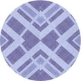 thumbnail image 1 of Ahgly Company Machine Washable Indoor Square Transitional Light Purple Area Rugs, 3' Square, 1 of 7