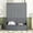 Gray, variant on Mintazer Queen Size Murphy Bed with Sofa, Modern Foldable Wall Bed with Cushions for Bedroom Apartment Guest Room, Gray