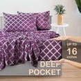 thumbnail image 6 of Deep Pocket 4 Piece Bed Sheet Set 1800 Count Comfort Printed Sheet Set, 6 of 15
