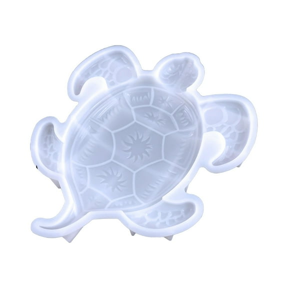 FURNIX Turtle Freshie Mold,Car Aroma Bead Mold,Silicone Candle Mold,Soap Making Mold,Wax Melt Mold,Baking Mold,Turtle Pendant Mold,Diy Craft Silicone Mold,Resin Shiny Silicone Mold White