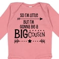 thumbnail image 4 of Inktastic So I'm Little, but I'm Gonna Be a Big Cousin Boys or Girls Long Sleeve Baby Bodysuit, 4 of 5