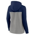thumbnail image 3 of Women's Fanatics Navy/Gray Milwaukee Brewers Take The Field Colorblocked Hoodie Full-Zip Jacket, 3 of 3