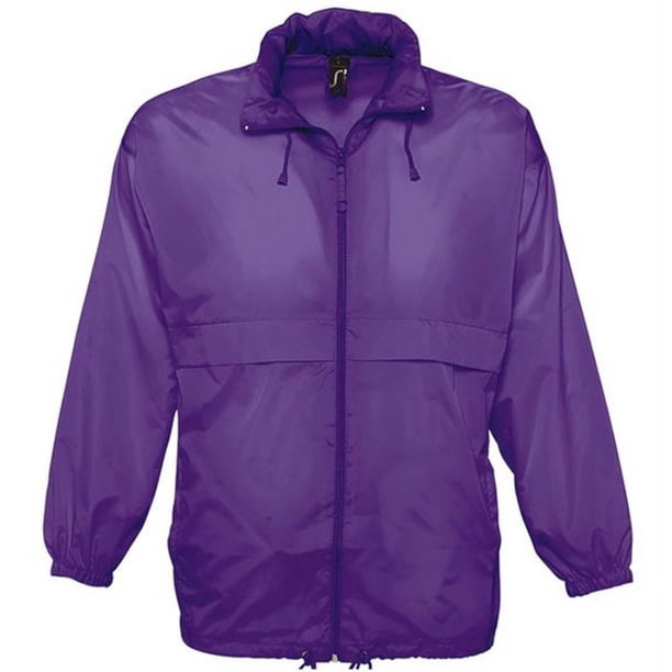 SOLS- Cortavientos/Chaqueta fina Impermeable unisex - Modelo Surf (Lila oscuro)
