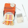 thumbnail image 6 of Darning Loom Speedweve Type Weave Tool, 14 Hooks Convenient Small Weaving Loom Kit for Beginners Quickly Mending Jeans, Repair Holes, DIY Beautiful Weaving Arts on Clothes Socks, 6 of 7