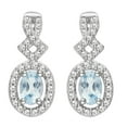 thumbnail image 5 of Diam Accent and Blue Topaz Silver over Brass 4 pcs Fashion Jewelry set, 5 of 7
