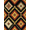 Black, Pattern 2, variant on ODIKA 4' x 6' Machine Washable Non-Slip Area Rug, aztec geometric High Traffic Rug, Black, 1255675