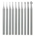 thumbnail image 1 of 10 Pcs Jewelry Setting Burr - 3/32Inch Shank Stone Setting Burs Cylinder - Cone Shape Lapidary Making Tools, 1 of 6