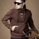 thumbnail image 2 of Nueva sudadera con capucha de otoño para hombre, sudadera ajustada con capucha para hombre, sudadera de lujo cálida y divertida, estilo coreano, oferta de bienvenida, tops de colores pastel, 2 of 5