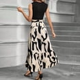 thumbnail image 4 of WTOBBY Women's Floral Print High Waist Fashionable Elegant Sleeveless Dress for Evening Parties and Special Occasions with Chic Design,Black L, 4 of 4