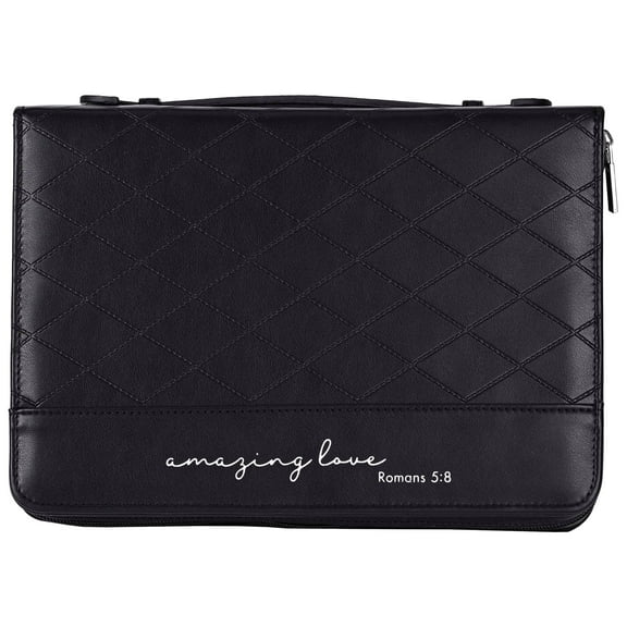 Bible Cover-Quilt-Amazing Love-Black-Large