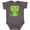 Charcoal Grey, variant on Inktastic Cute Frog, Green Frog, Frog Princess, Crown Girls Baby Bodysuit