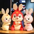 thumbnail image 5 of LIWEN Plush Rabbit Toy Soft Touch Vivid Expression Accompany Chinese New Year Animal Stuffed Doll Toy for Gift, 5 of 8