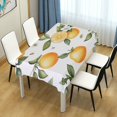 thumbnail image 4 of Yayeee Tablecloths 54" x 54" Rectangle Wrinkle Resistant Party Table Cover, White Watercolor Oranges, 4 of 8