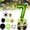 G, variant on 1PC 40 Inch Green Football Number 3 Foil Balloon, Themed Birthday Decor for Sports Party