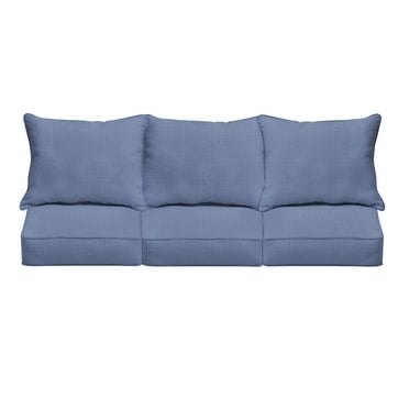 Sorra Home  Indoor/Outdoor Deep Seating Sofa Pillow and Cushion Set 23 x 25 x 5 Sofa Pillow Cushion Set Corded - Pool