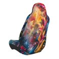 thumbnail image 2 of Balery Vibrant Rooster Painting Funda de Asiento para Auto con Diseño - Cubierta Frontal Suave y Transpirable con Protector Antideslizante- 1 Unidad, 2 of 5