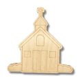 thumbnail image 2 of Unfinished Wood Etched Church Shape | Paint By Line Crafts 24" / 1/4", 2 of 2