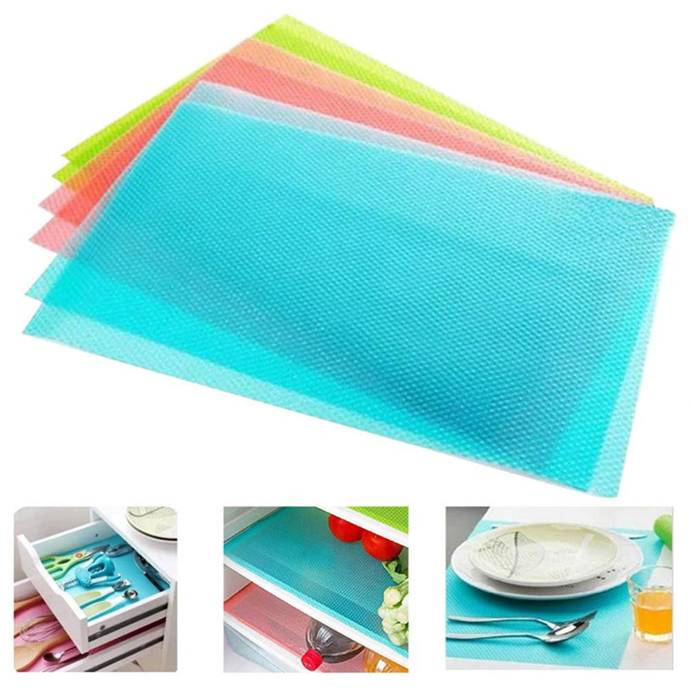 Refrigerator Pad Shelf Liners Can Be Cut Refrigerator Mats Moisture Absorption Pad Multifunctional Vegetable Fruits Fresh Pad Fridge Pads Drawer Table Placemats 