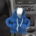thumbnail image 4 of Auto Gear Shifter Knob Cover Hoodie Interior Accessories Shifter Lever Decor Blue, 4 of 6