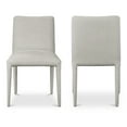 thumbnail image 3 of Moe's Home Collection Calla Fabric Dining Chair -Set of Two Grey Color, 3 of 4