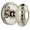 Polished Nickel, variant on Grandeur Grande Victorian Door Knob with Georgetown Plate