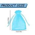 thumbnail image 2 of 1 Pcs Gift Organza Bags With Drawstring,Small Mesh Bags,Small Drawstring Organza Bags For Travel Jewelry,Candy,Candles,Transparent Mesh Bags For Christmas,Birthday,Wedding,(Sky Blue,2.75x3.54 in), 2 of 8