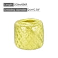 thumbnail image 2 of Uxcell Polyester Nylon Plastic Rope Twine Bundled for Packing ,200m Yellow 1 pack, 2 of 6