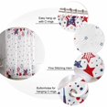 thumbnail image 6 of Red Blue Star 4th of July Waterproof Fabric Shower Curtain, Independence Day Fireworks Shower Curtain for Bathroom Curtains Bathtubs Hotel Washable Shower Curtains with 12 Hooks Standard 66x72, 6 of 6