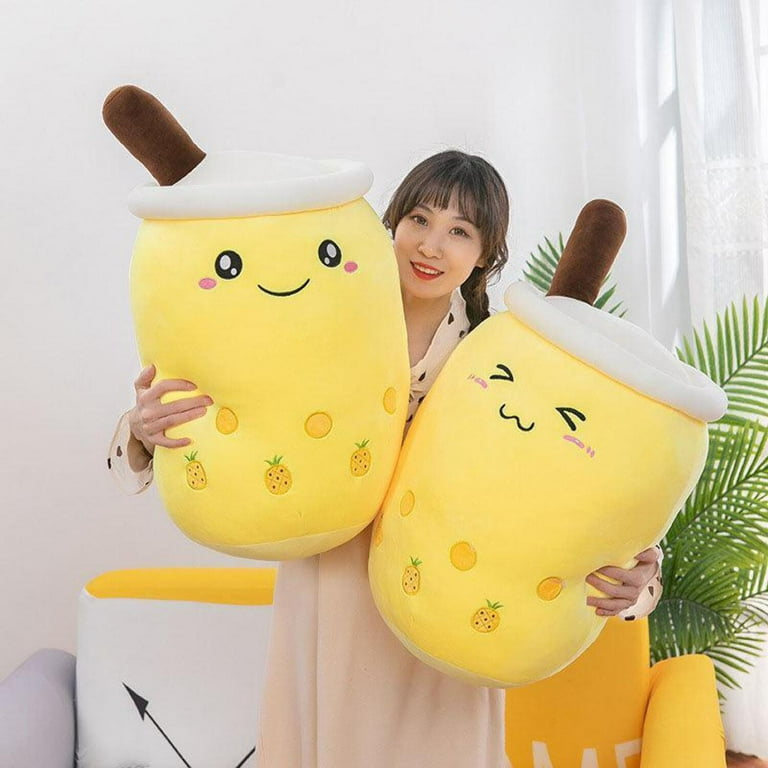 Giant Boba Plush 50cm 70cm XL Bubble Tea Large Boba Stuffed Pillow