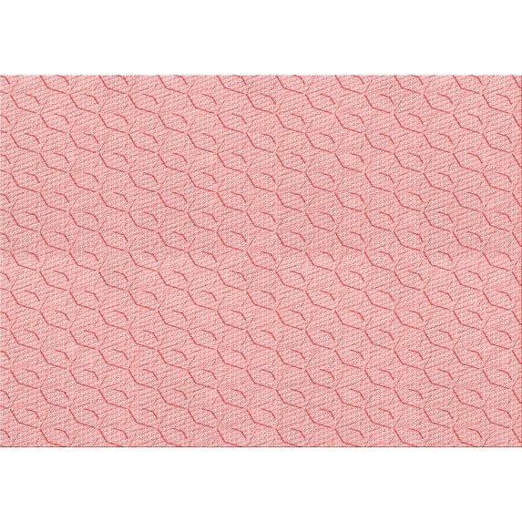 Ahgly Company Machine Washable Indoor Rectangle Transitional Red Area Rugs, 7' x 10'