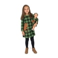 thumbnail image 2 of Leveret Girl and Doll Cotton Dress Reindeer Plaid 5 Year, 2 of 3