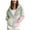 Light Green, variant on Women Casual Full Zip Up Hoodie - Comfortable Brushed Ribbed Knit Long Sleeve Sweatshirt Jacket with Pockets(XL,Blue)